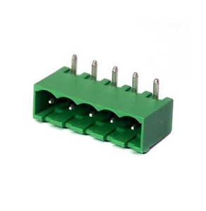 50pc Header for Pluggable Terminal Block 5EHDRC-05P 5P 90° 15A 300V P 5mm DINKLE - Picture 1 of 6