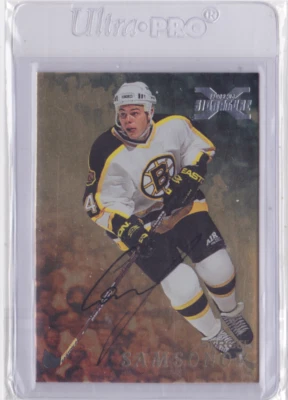2002-03 BE A PLAYER SIGNATURE SERIES 98-99 BUYBACK AUTO GOLD SERGEI SAMSONOV #10 - Image 1 of 2