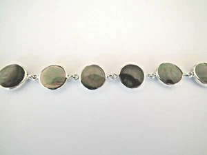 Bracelet - Nacre Grise - Argent - 925/1000 - NEUF * - Picture 1 of 3