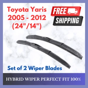 Hybrid Wiper Front Set For Toyota Yaris 2005-2012 - Picture 1 of 6