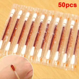 50x Medical Iodine Cotton Stick Disposable Disinfected Cotton Swab First Aid - Picture 1 of 12