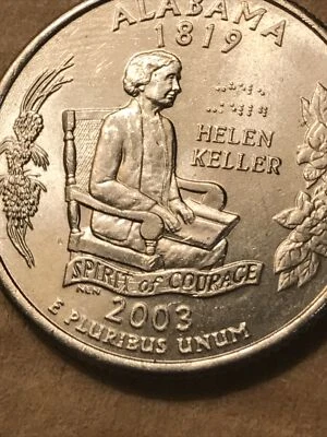 2003-P ALABAMA QUARTER WITH STRIKE THROUGH STRING HIGH GRADE - Image 1 of 4