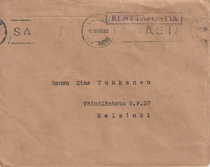 FINLANDIA: Cubierta de poste de campo Kenttapostia 1943. - Imagen 1 de 1