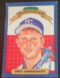 Trading Cards Baseball Bret Saberhagen Kansas City Royals Donruss Diamond Kings - Picture 1 of 2