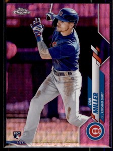 Ian Miller 2020 Topps Chrome Update Pink Wave Refractor RC #U-28 Chicago Cubs