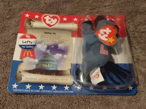 Lefty The Donkey Ty Original Beanie Baby NEW IN PACKAGE Error Tag Errors RARE - Picture 1 of 15