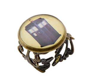 Doctor Who Tardis Filigree Style Adjustable Ring - Picture 1 of 1