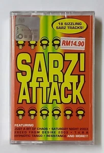 SARZ! Attack 18 Sizzling Sarz Tracks Rare Malaysia Cassette Brand New Sealed - Picture 1 of 3