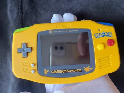 Nintendo Game Boy Advance GBA iPS Backlit LCD Console Pokemon Pikachu - Image 1 of 4