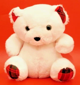 Princess Soft Toys Teddy Bear Plaid Vintage Plush Stuffed Animal - Picture 1 of 8
