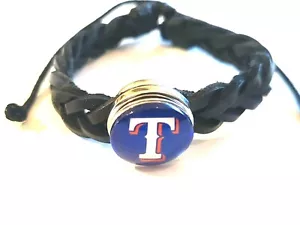 Texas Rangers MLB Snap Bracelet w Snap or Snap only. Fits Ginger snaps - Picture 1 of 7