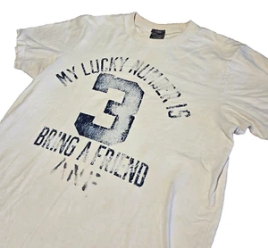 Vintage Y2K Abercrombie Fitch Shirt Mens Small White Muscle Fit Bring a Friend - Picture 1 of 7