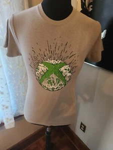 Camiseta Xbox Logo Exploding Camiseta Gráfica Licencia Oficial Gris Talla Pequeña - Imagen 1 de 2