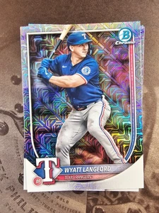 Wyatt Langford 1st Mojo Refractor 2025 Bowman Chrome Baseball Prospects - Bild 1 von 1