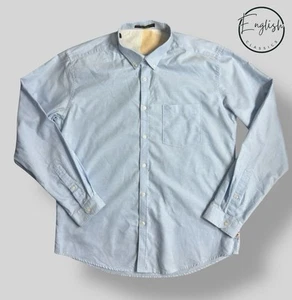 Barbour International Steve McQueen Twill Shirt Men’s XL Blue - Picture 1 of 10