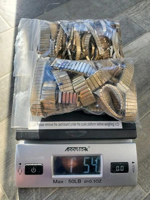 镀金批量手表手链和表壳 10k 14k 12k 1/20-1/50 1054 克  — 第 1/4 张图片