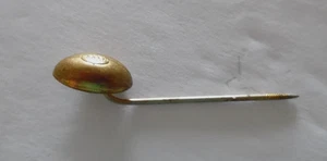 Vintage Fußballschläger Pin oder Tie Tack goldfarben - Bild 1 von 7