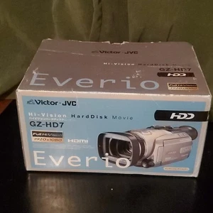 JVC Everio GZ-HD7U 3CCD Hard Disk Drive HD Sd Card Camcorder Works/Tested Bundle - Picture 1 of 3