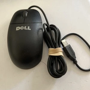 Dell OEM Original M-UK DEL3 USB Wired Mechanical Ball Mouse Tested Works - Picture 1 of 4