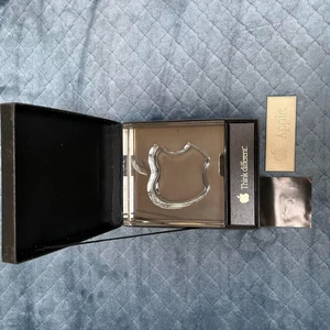 Apple 20th Anniversary HOYA Crystal Glass Ornament Non-sale Limited Edition - Picture 1 of 10