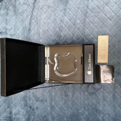 Apple 20th Anniversary HOYA Crystal Glass Ornament Non-sale Limited Edition - Image 1 of 4