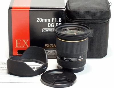 Lente gran angular asférica Sigma 20 mm f/1,8 EX DG RF para formato Canon AF-D FX DX Foto 1 de 4