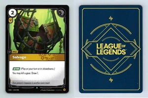 Salvage #224/298 Riftbound League Of Legends Origins 2025 Uncommon TCG - Picture 1 of 1