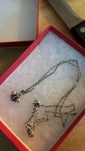 NEW Brighton MERIDIAN PETITE BUTTERFLY Silver  Reversible Necklace Boutique High - Picture 1 of 5