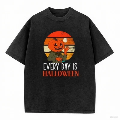 Everyday Is Halloween, Men's & Big Men's Halloween Graphic Tee Vintage Wash Tee - Image 1 of 4