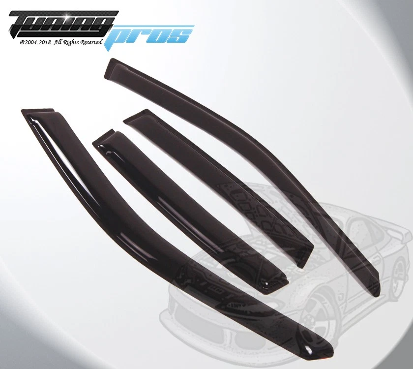 Visera de ventana de montaje exterior 4 piezas humo oscuro para Chevrolet Lumina 1995-2000 Foto 1 de 4