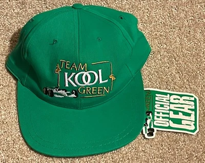 Sombrero TEAM KOOL VERDE Correa Ajustable Paul Tracy Dario Franchitti ¡¡NUEVO!! ¡NUEVO CON ETIQUETAS!! Foto 1 de 4