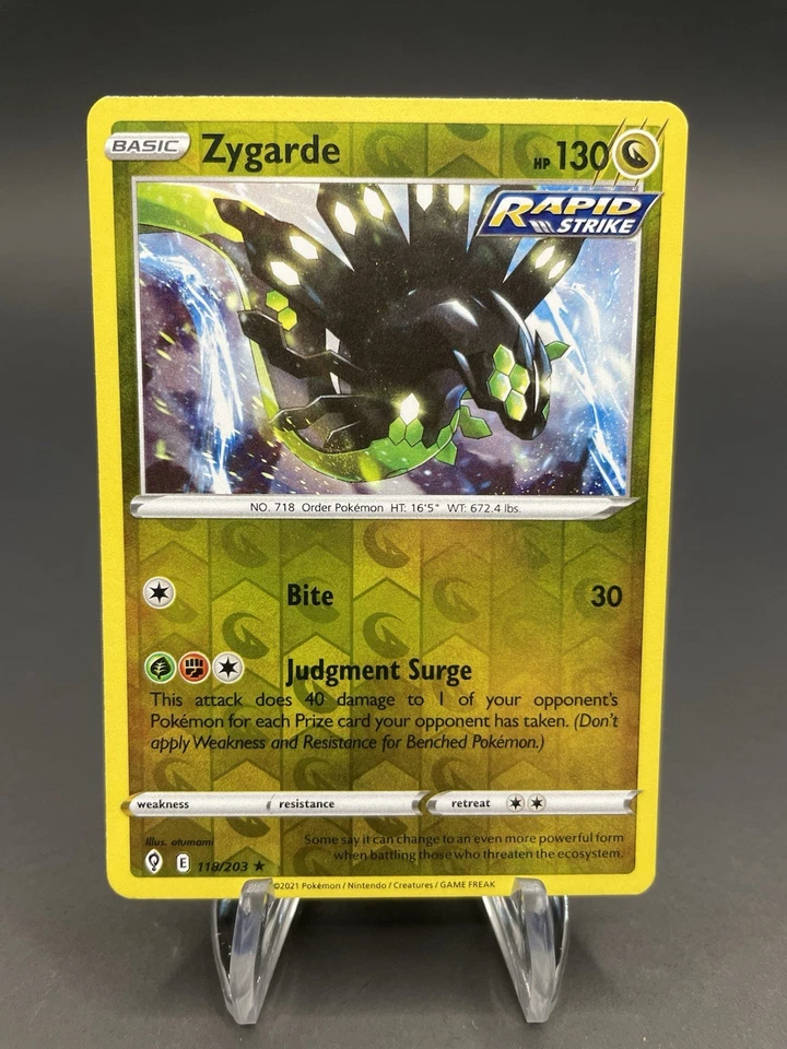 Zygarde 118/203 SWSH07: Evolving Skies Reverse Holo - Image 1 of 1
