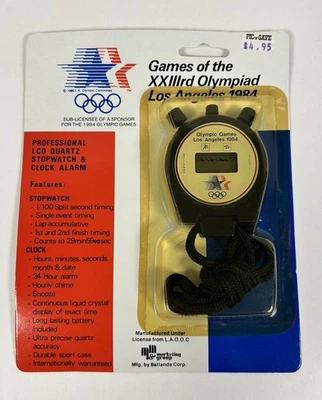 1984 Olympics Los Angeles Official Professional Stopwatch Chronometer Clock NEW! - Image 1 of 2