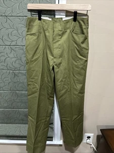 Boy Scouts of America Light Green Pants 4 pocket Waist 32 Inseam 28 Hem 2 1/2” - Picture 1 of 8