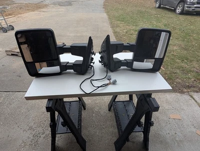 2008 09 10 11 12 13 14 15 2016 FORD F250 F350 SUPER DUTY БУКСИРОВОЧНОЕ ЗЕРКАЛО LH RH - Изображение 1 из 4