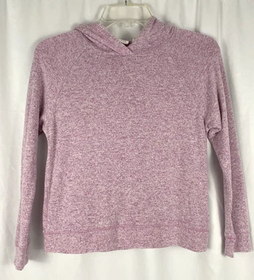 Gap Kids Pink Heather, Lightweight Raglan Hoodie, Size M (8) - Image 1 of 4