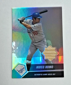 2004 Topps Clubhouse Collection HIDEO NOMO 05/25 BLACK GAME USED BAT RELIC RARE - Picture 1 of 2