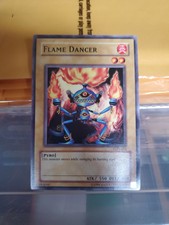 YUGIOH COLLECTOR CARD FLAME DANCER PYRO CARD LON-058
