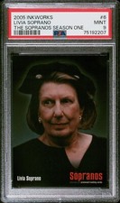 2005 Inkworks The Sopranos Livia Soprano #6 PSA 9 Mint rookie card 1st edition