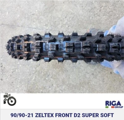 90/90-21 ZELTEX FRONT D2 MEDIUM COMPETIZIONE OMOLOGATA FIM . GLS   #NM18 - Immagine 1 di 4