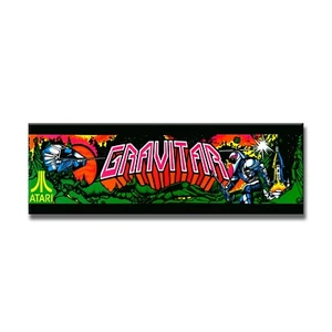 Gravitar Premium Arcade Marquee For Restoration Backlit Sign Insert - Picture 1 of 1