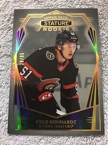 2022-23 Upper Deck Stature COLE REINHARDT Rookie RC Holo Foil #d /65 Senators - Picture 1 of 3