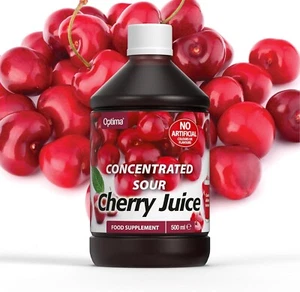 Optima Sour Cherry Juice Super Concentrate Active Live 500ml - Picture 1 of 5