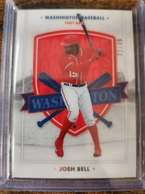 2021 Chronicles Josh Bell America's Pastime Gold 27/49 SP #75 Nationals - Image 1 of 2