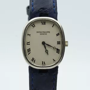 PATEK PHILIPPE GENEVE ELLIPSE DAMEN UHR 23MM 18K 750 GOLD 4226 HANDAUFZUG - Bild 1 von 9