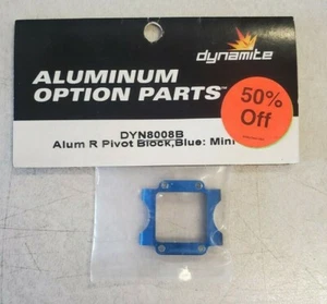 DYNAMITE Mini T Part DYN8008B Blue Aluminum Rear Pivot Block Upgrade Option    - Picture 1 of 1