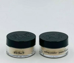 2 Kat Von D Lock It Setting Powder Translucent 1.4 g Travel Size NEW FREE SHIP - Picture 1 of 5