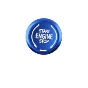 Blue Ignition Switch Start Button Frame Trim 2PCS Fit For Cadillac CT5 XT4 XT6 - Picture 1 of 7