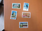 5 timbres oblitérés 2003 la france à voir n 3595,3597,3598,3602,3603