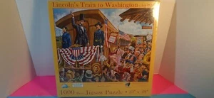 Lee Dubin 1000 Teile 2013 Puzzle "Lincoln's Train to Washington" versiegelt - Bild 1 von 6